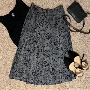 🌻 BOGO FREE 🌻 Black/Gray Mid-length Skirt